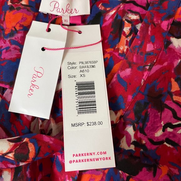 Julia Patterned SIlk Blend Blouse from Parker - Picture 7 of 8